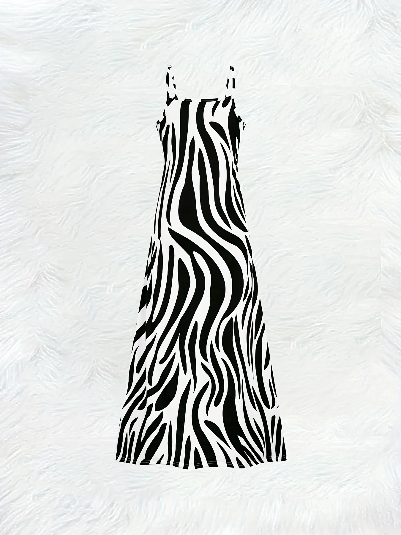 Printed Design Four casual style Zebra Print Pattern Dress Design women's dress