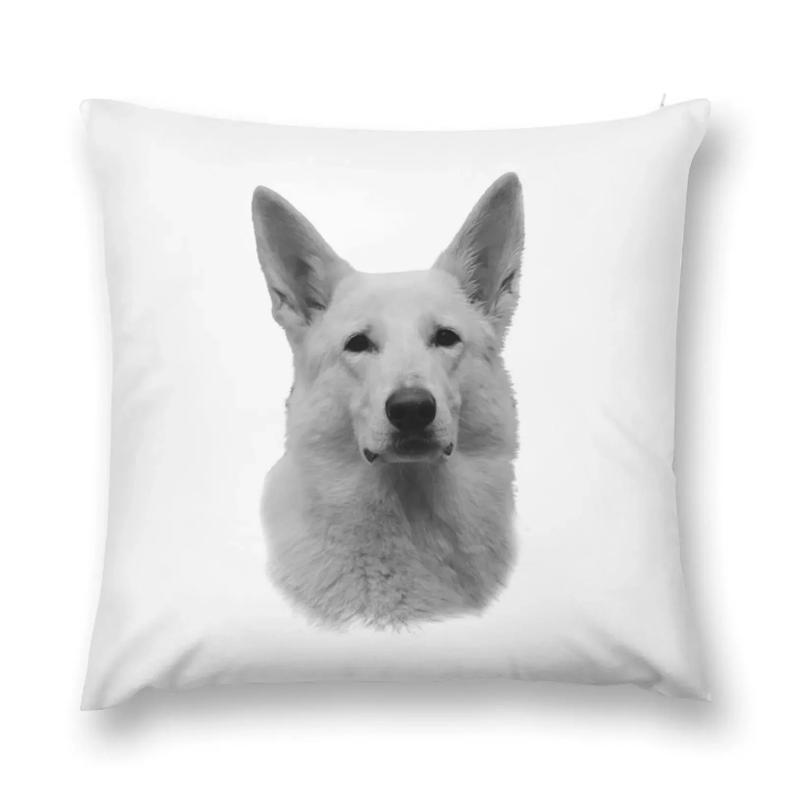 White German Shepherd Throw Pillow Pillow Cover home decor items christmas ornaments 2025 Plaid Sofa pillow