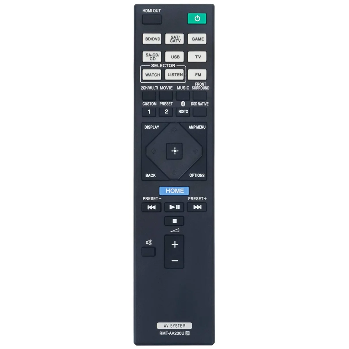 Mando a distancia de repuesto RMT-AA230U RMTAA230U, para Receptor AV Sony, STRDN1070, STR-DN1070