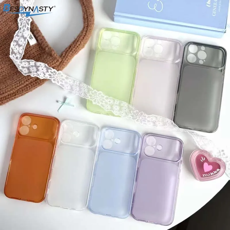 

Ultra Thin Translucent Matte Shockproof Phone Case for IPhone 17 Air 16 15 14 13 12 Pro Max Frosted Protection Soft Cover Funda