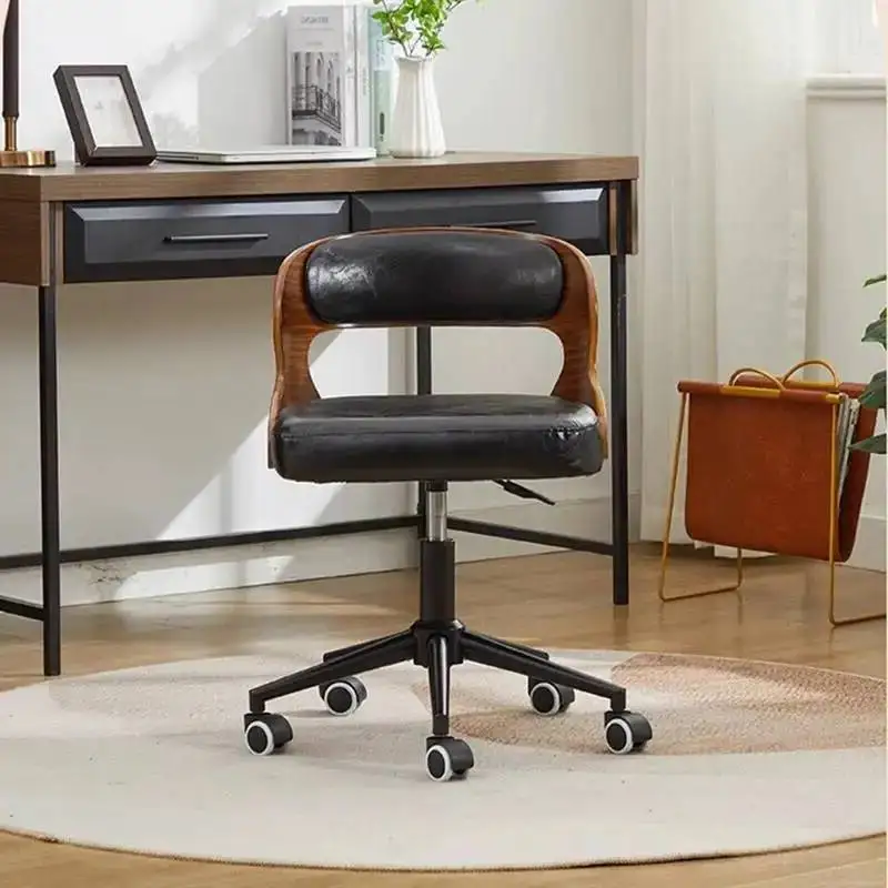 Sillas Chair Designer De Wooden Office Library Chair Reading Vanity Student Barber Nordic Oficina Bedroom Office Furniture