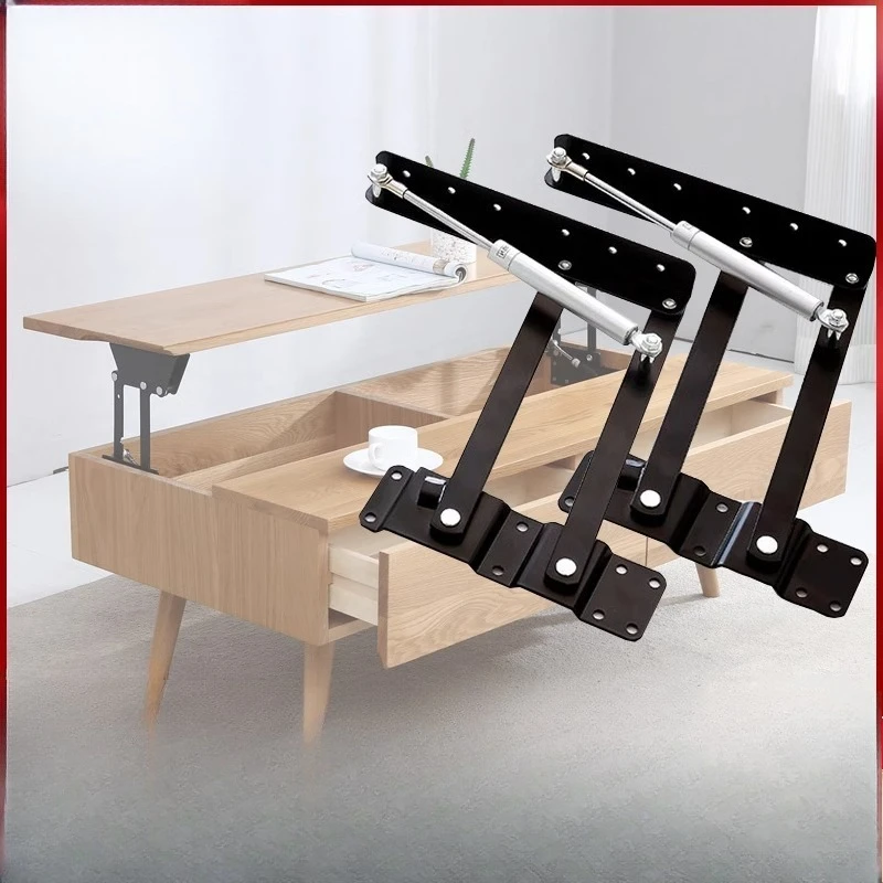 Hydraulic buffer coffee table lifter Furniture hardware accessories Dual-purpose foldable bracket
