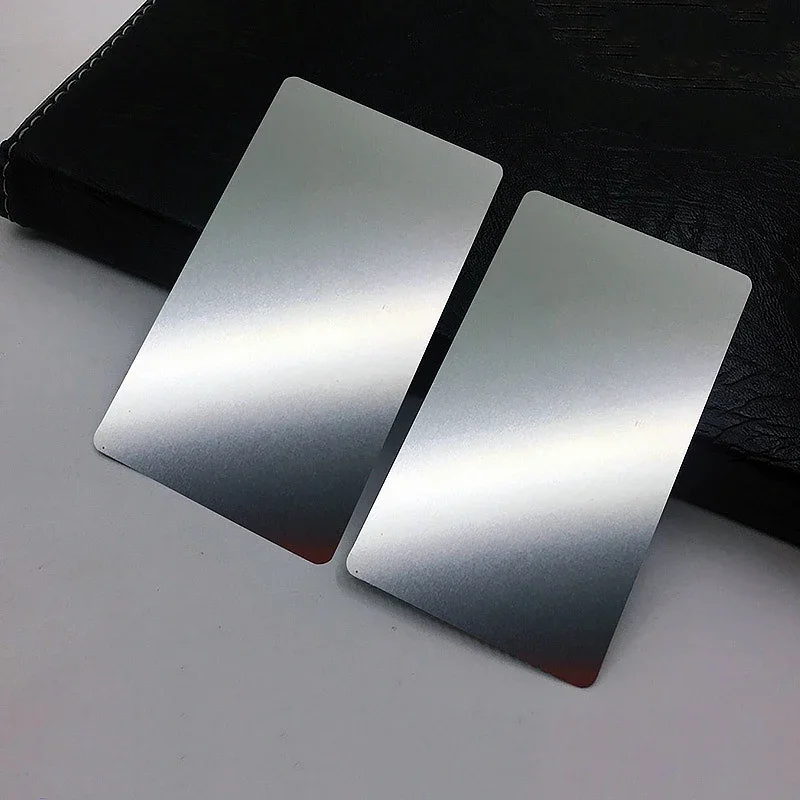 

High End Stainless Steel Blank Card Metal Business Card DIY Business Membership Card