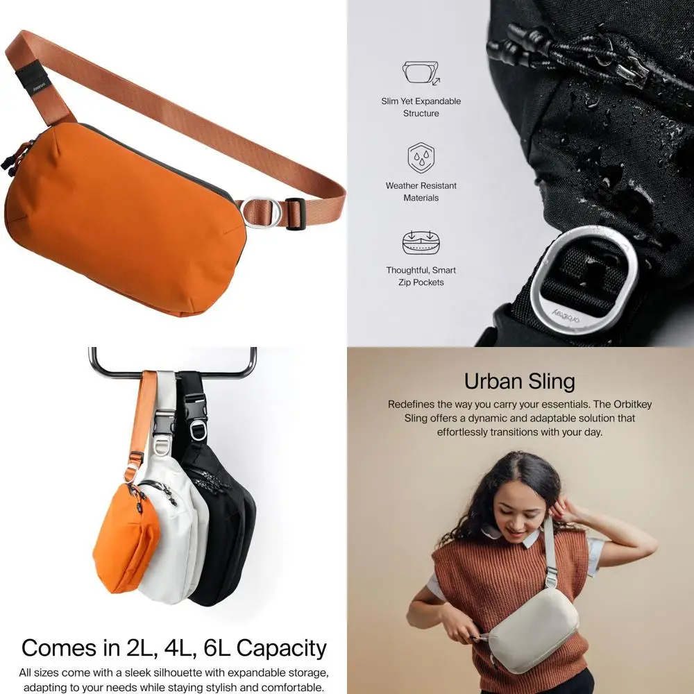 حقيبة كروس مدمجة للحمل اليومي - خفيفة الوزن، حزام قابل للتعديل، جيوب وصول سريعة، حمالة صغيرة على الطراز الحضري