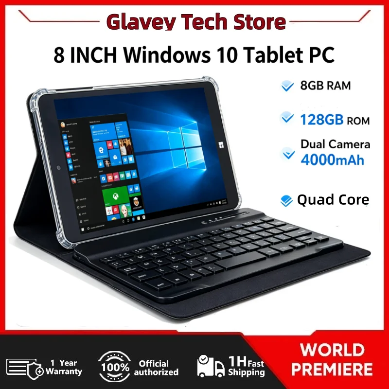 8 INCH Q1 8GB RAM 128GB ROM Windows 10 Tablet PC Quad Core Dual Camera Build in 4000mAh Battery Big Sale