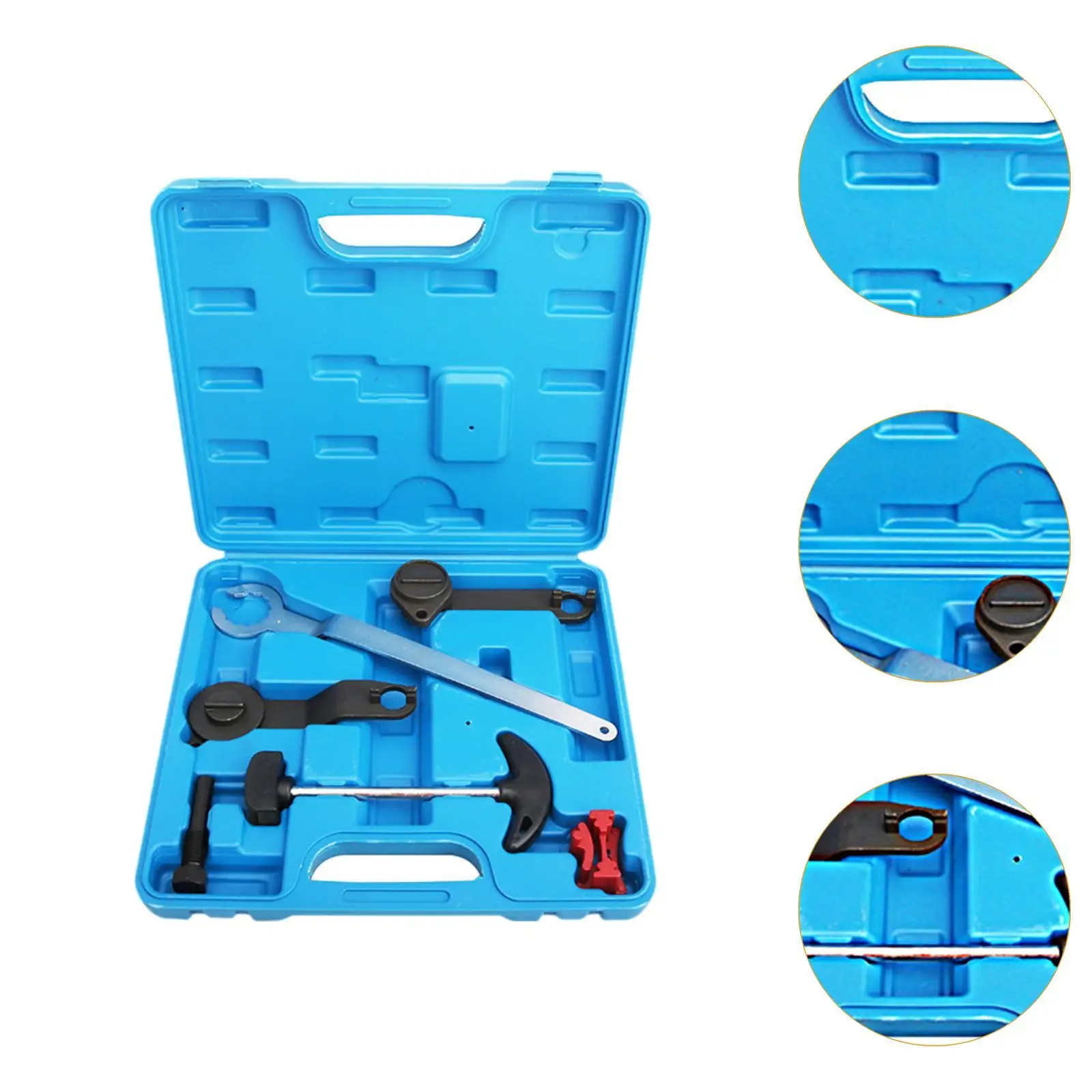 6 قطع توقيت المحرك ea211 حزام عمود الحدبات قفل أداة المهنية عمود الحدبات عقد أداة لسكودا اوكتافيا جيتا لأودي A3 #3