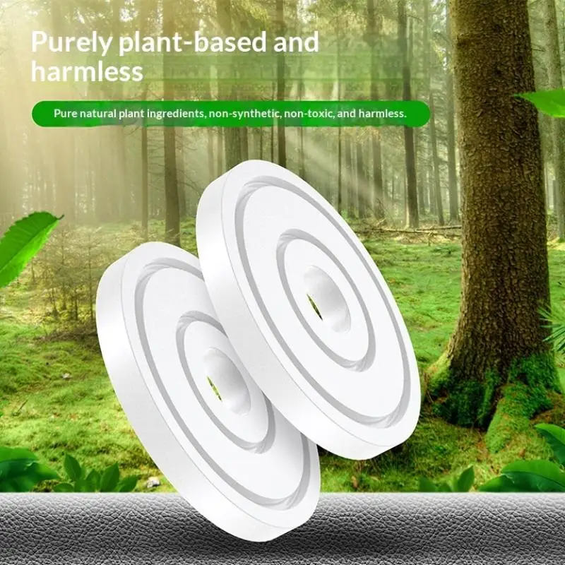 5Pcs Car Air Freshener Refill Round Car Air Vent Clip Fragrance Diffuser Replacement Pad Solid Perfume Fragrance Refill Tablets