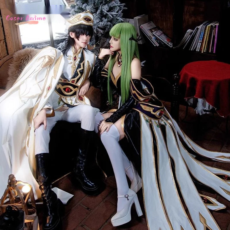 أنيمي كود Geass Lelouch مصباح rouge C.C. زي تنكري موحد لحفلات الهالوين وحفلات الكرنفال وعيد الميلاد وملابس الأدوار