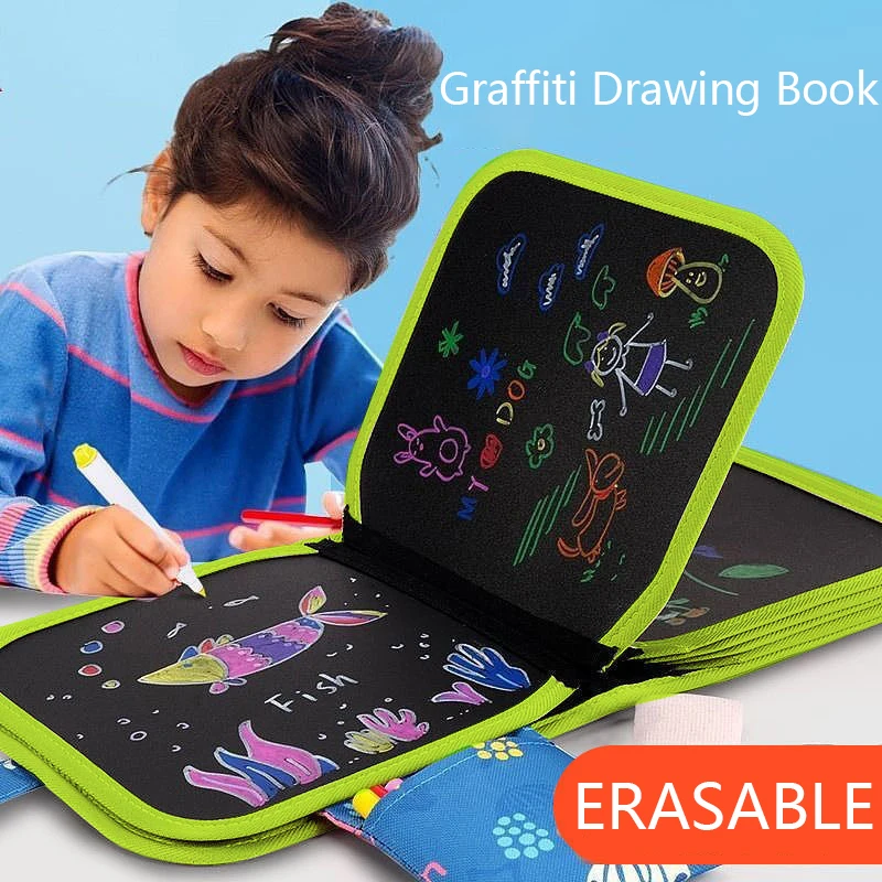 magic blackboard for kids jogos educativos livros de colorir toys to draw canetas water chalk paginas erase boards 01