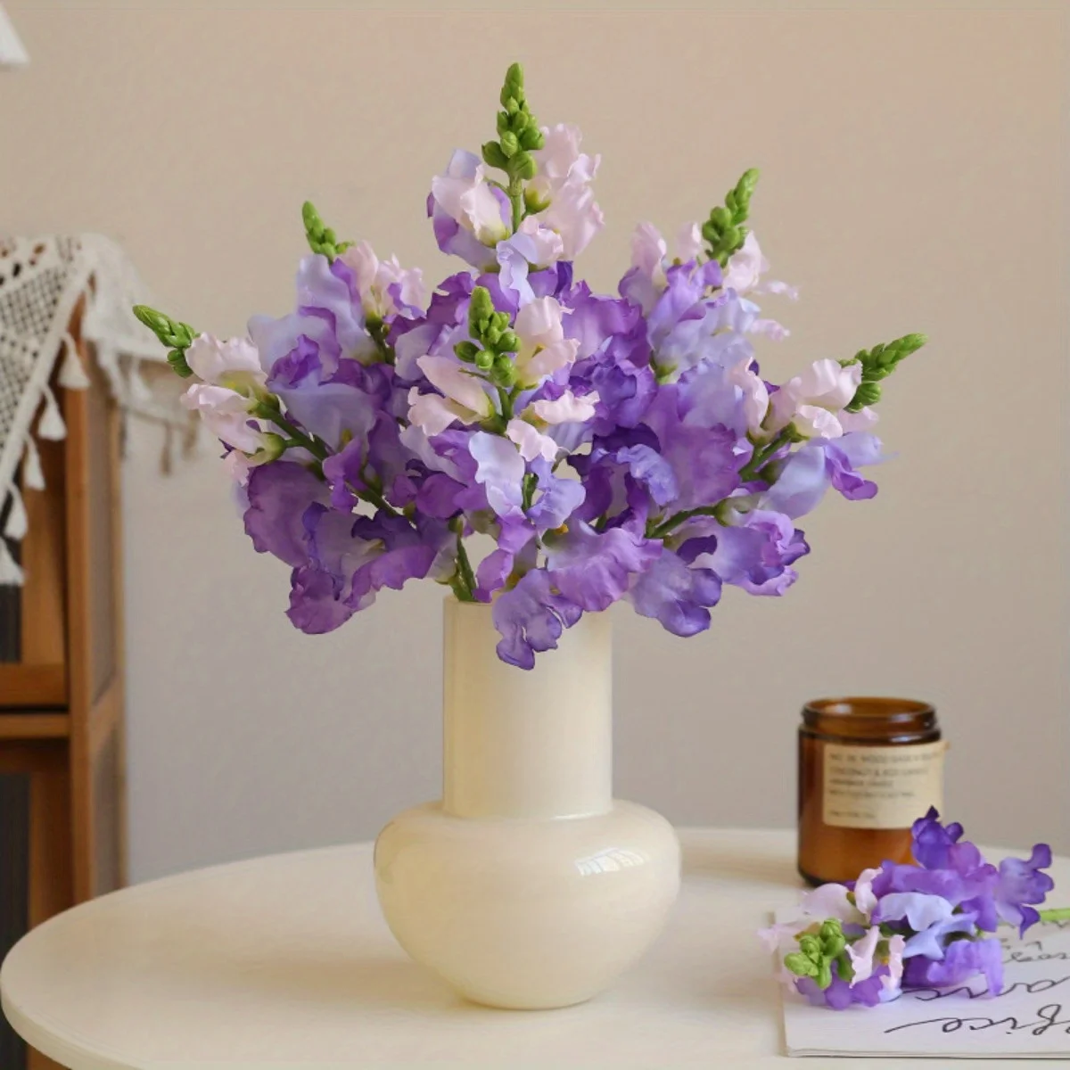 

6 件套 Violet Hyacinth Artificial Flowers Larkspur Fake Flowers for Vase Real Look Flowers for Home Wedding Decoration