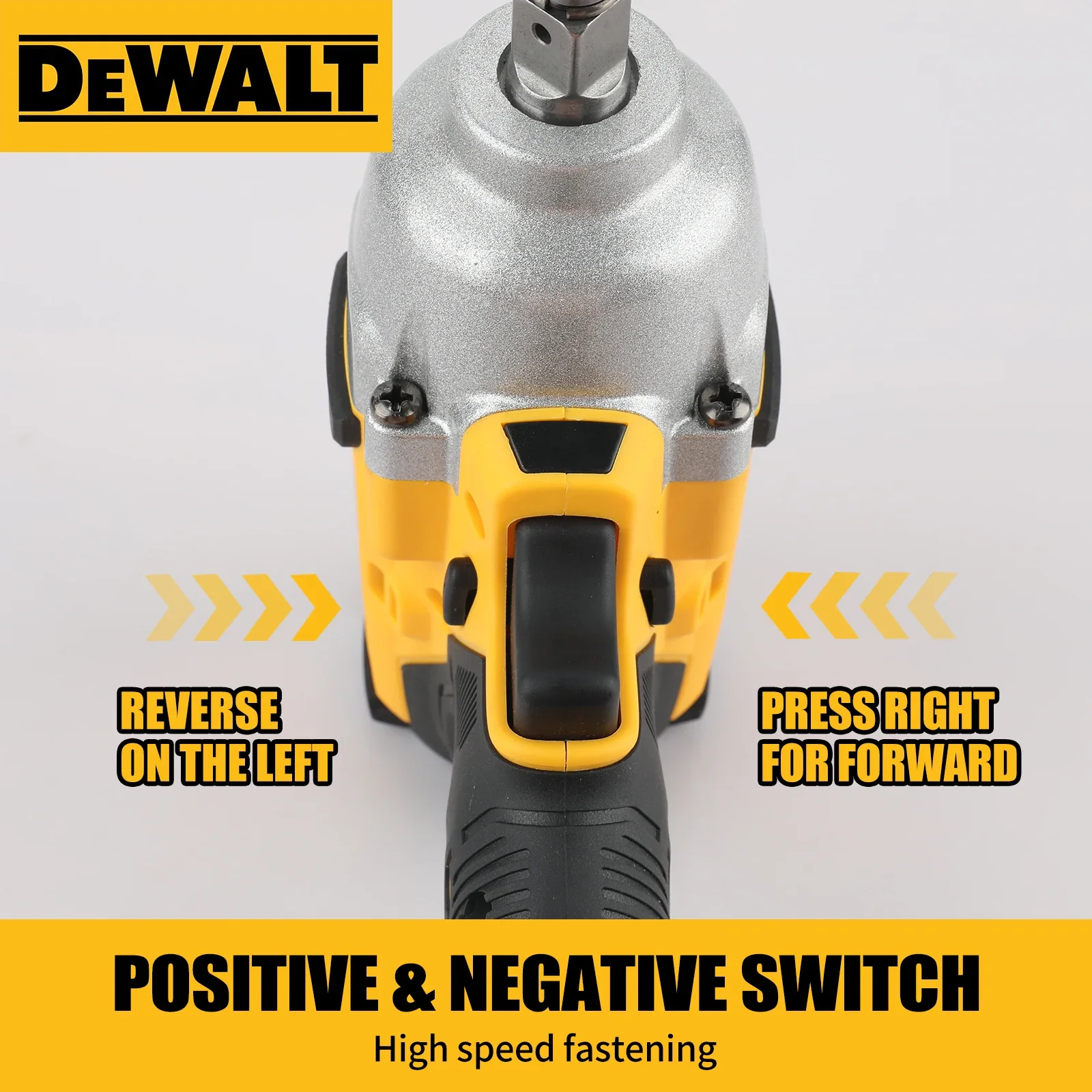 DeWalt DCF900 عزم دوران عالي بدون فرش 20 فولت مفتاح ربط كهربائي بطارية ليثيوم تعمل بالطاقة الكهربائية متينة للمهنة