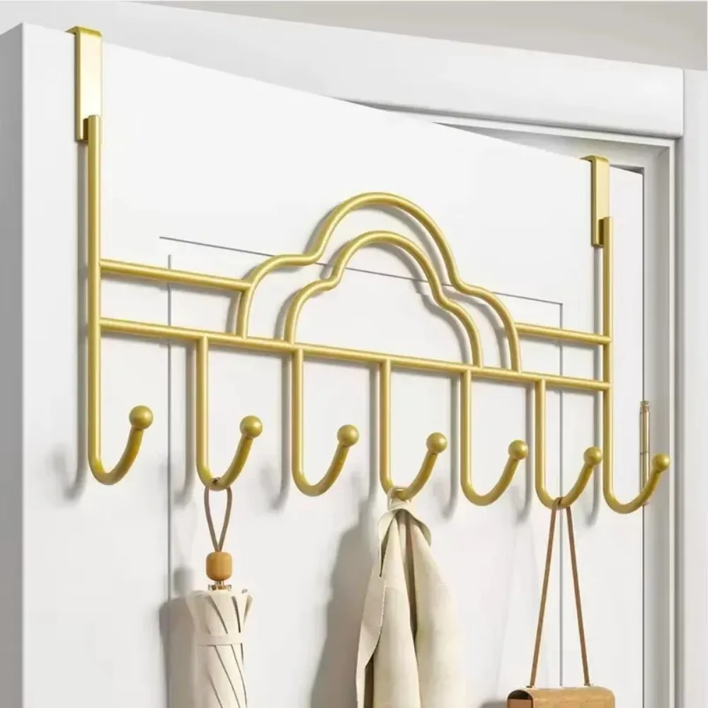 HOT Heart Clouds Shaped Door Behind Hook Storage Wall Hanging Clothes Hanger Hook Punch-free Hanger Home Organizer Door Hooks image 3