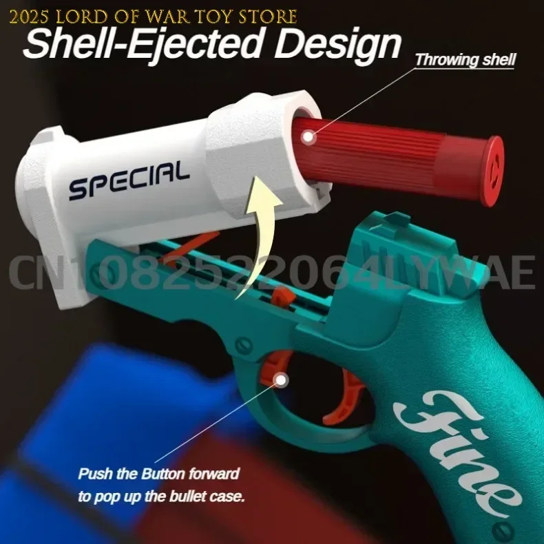 S686 Shotgun Sucker Bullets Toy Gun Model Soft Bullets Pistol Shell Ejection Launcher Outdoor Cs Pubg Game Prop Kids Adult Gifts