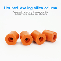 4pcs Silicone Hot Bed Leveling Columns Silicone Solid Spacer Hot Bed Leveling Column for Ender-3 3S 3 Pro 3 V2 3D Printer Parts