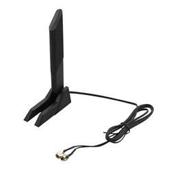 External WiFi 6 6E Tri-Band Antenna 6GHz 5.8GHz 2.4GHz Magnetic Base Replacement Antenna For PC Desktop Computer