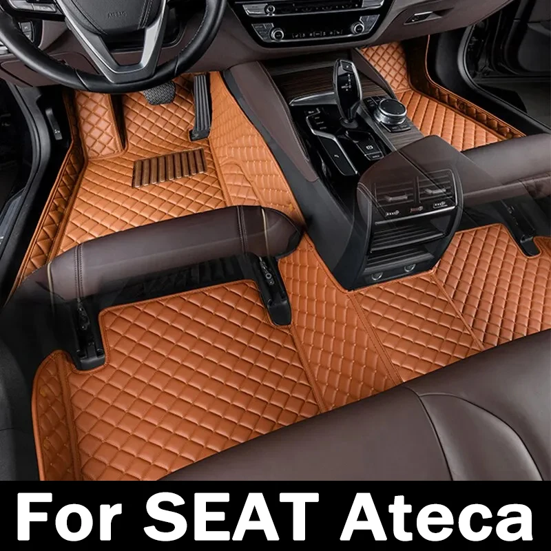 Car Mats For SEAT Cupra Ateca KH7 2016~2022 Auto Floor Rugs Protective Pad Carpets Leather Mat Interior Parts Car Accessories