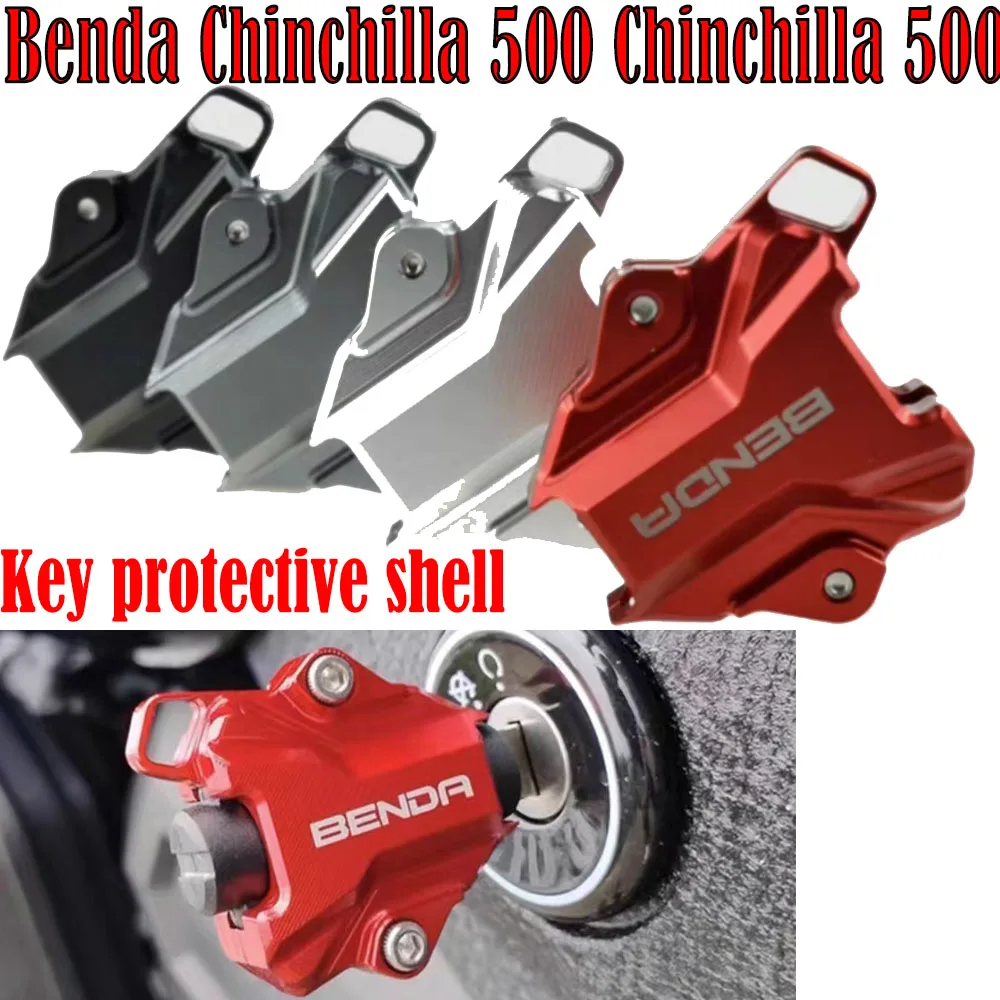 Fit Benda Chinchilla 500 Chinchilla 500 Motorcycle key Modification Protective Shell Aluminum Alloy