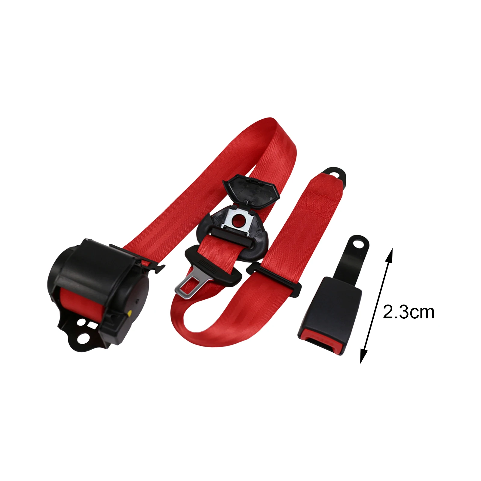 3 Point Car Seat Belt Automatic Retractable Seat Belt for Go Kart Buses Black Red Safety Adjustable Seatbelts Accessories