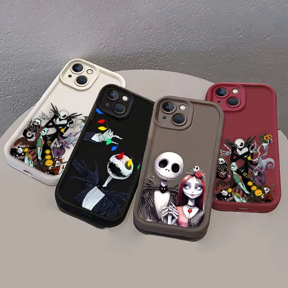 The Nightmare Before Christmas Horror Cover Phone Case For Oneplus 11 10R 8T NORD CE 2 3 4 LITE ACE 2 3 MOTO G9 22 30 Case Funda