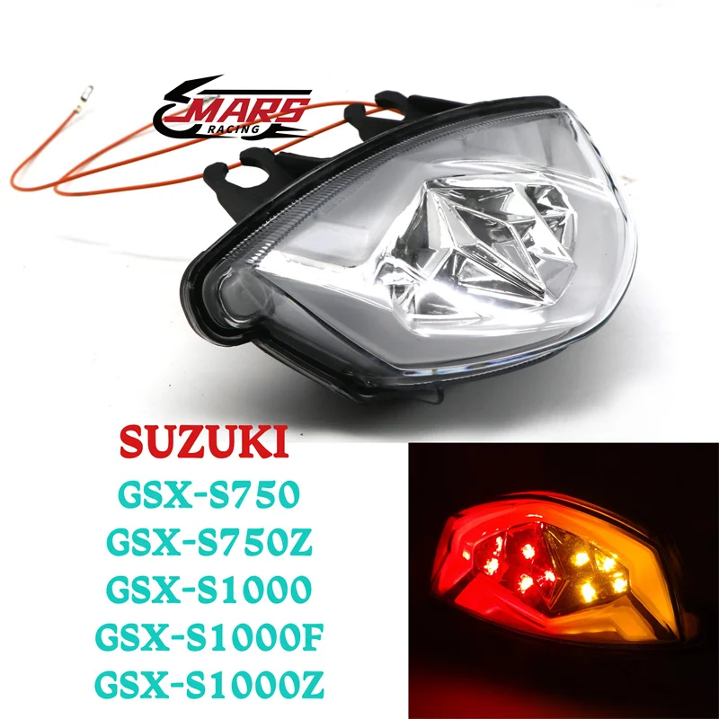 For SUZUKI GSX S750 S750Z 2017-2020 S1000 S1000F S1000Z 2015-2020 Motorcycle TailLight Brake Turn Signals Integrated LED Light