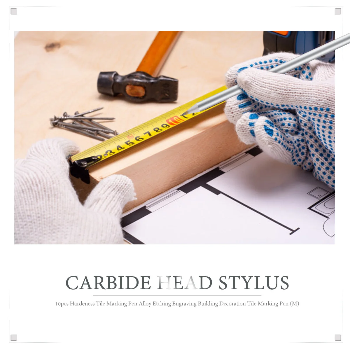 

10Pcs Premium Tungsten Steel Marker Pen Durable Engraving Tool for Wood Metal Ceramics Glass Plastic Precise Hairline