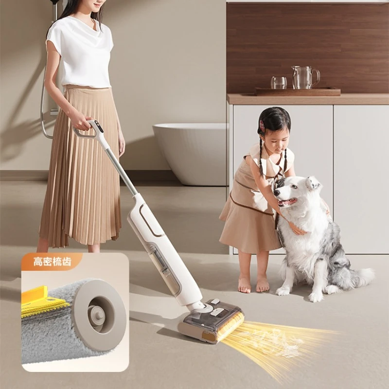 Intelligent Floor Washer Vacuum Mopping Integrated Machine Automatic Self-Cleaning Electric Mop Household