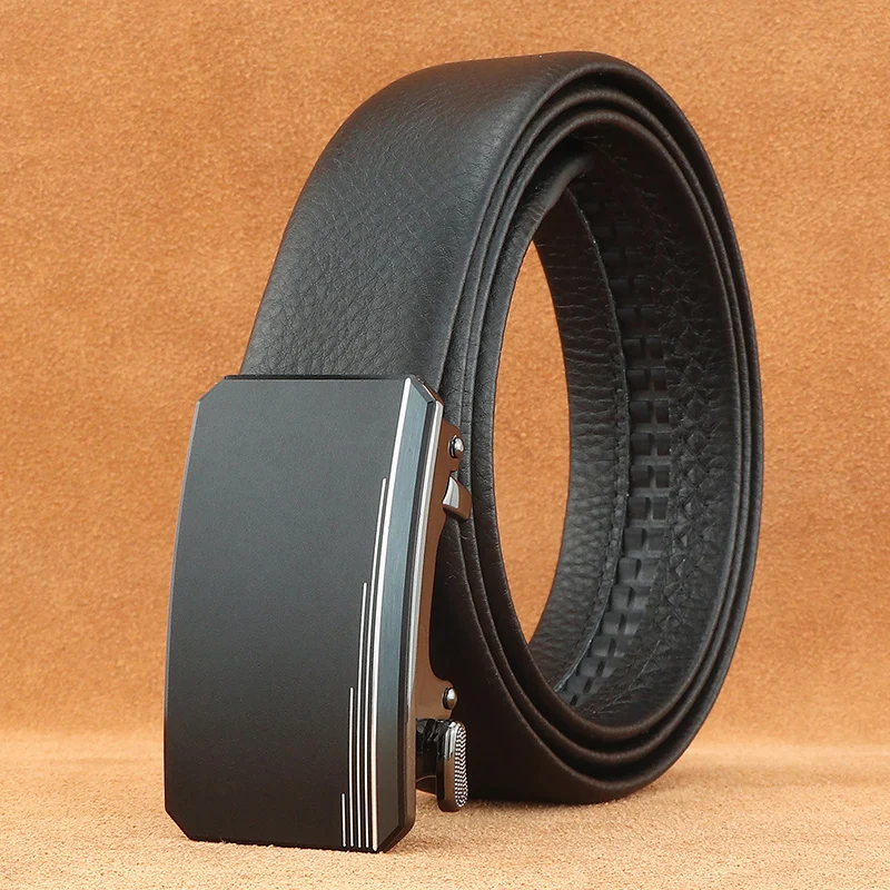 

Men's Automatic Buckle inner wear belts fashion brand luxury genuine leather trousers popular ceinture homme