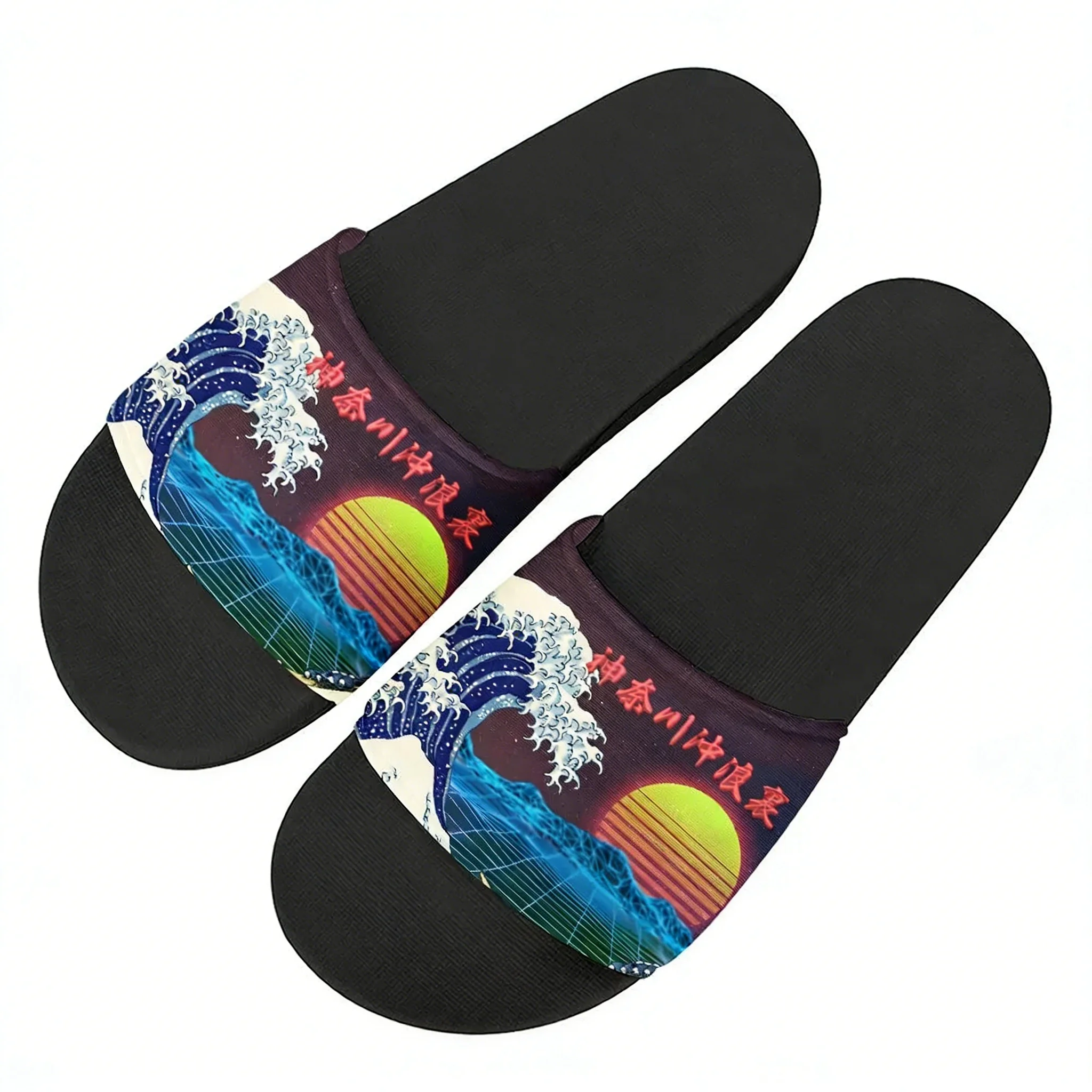 

Шлепанцы «Великая волна у Канагавы» для дома и улицы, мужские и женские летние тапочки, ретро-сандалии для душа и бассейна