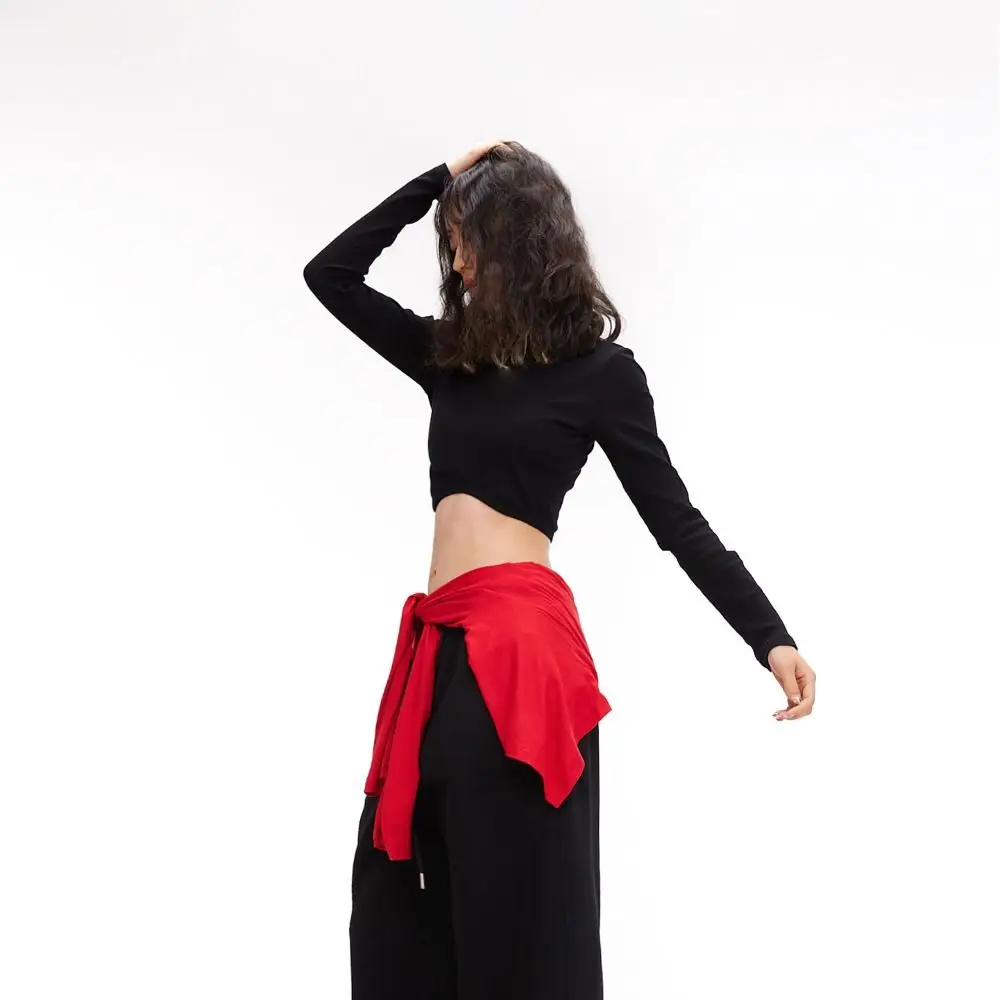 Harajuku Jazz Danceผ้าพันคอHip-Hopผ้าพันคอY2Kเข็มขัดมัลติฟังก์ชั่เข็มขัดY2K Streetwearกางเกงยีนส์กางเกงDecorผู้หญิงเสื้อผ้า