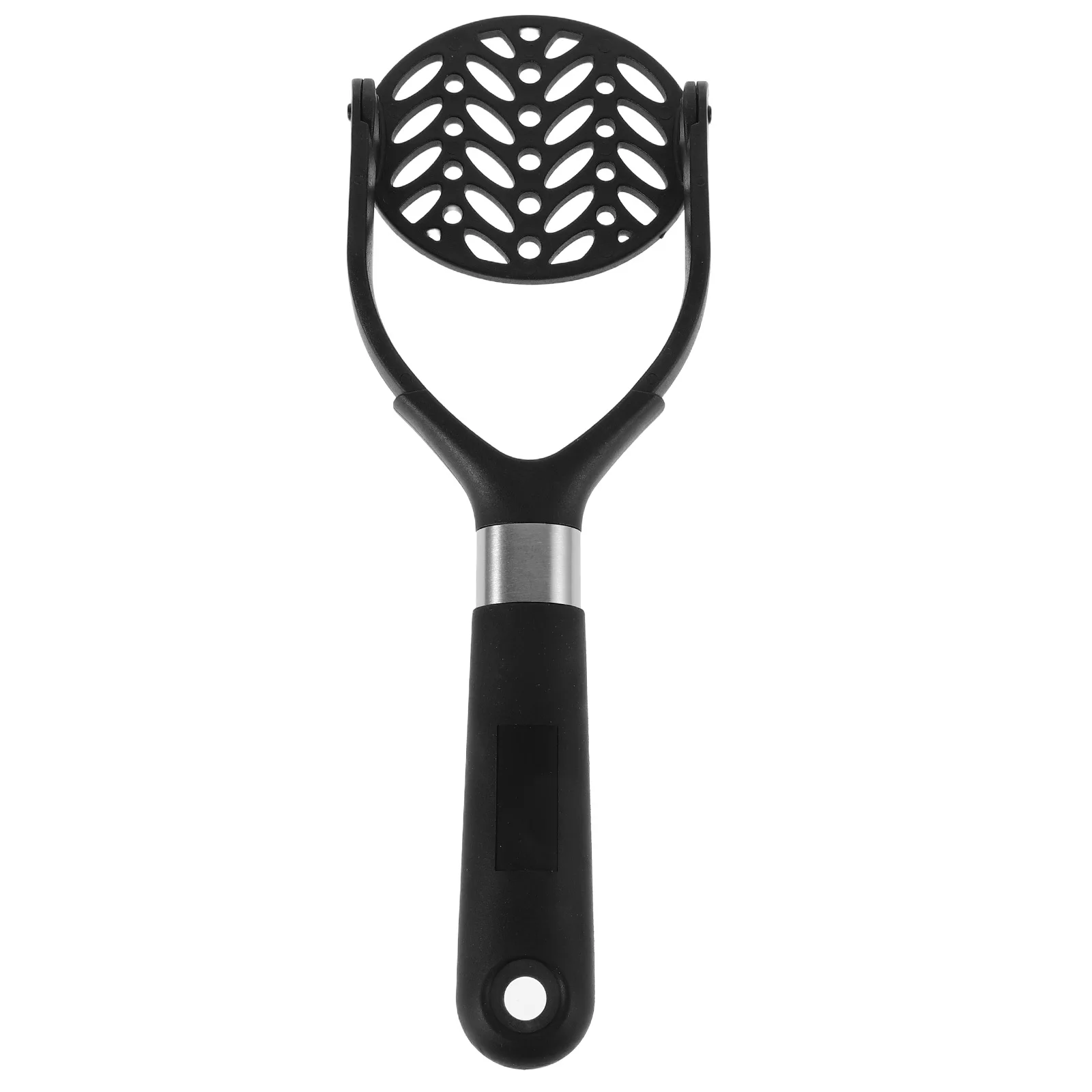 Trituradora de patatas plegable con mango negro, trituradora de nailon de calidad alimentaria para patatas, aguacate, frijoles, tomate, comida, puré sin bultos