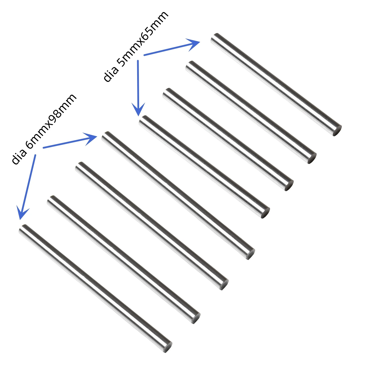 GTB HD Steel Suspenion Arm Fixed Pins Set for 1/5 RC Gas Car DBXL LOSI DBXL-E 2.0 Part