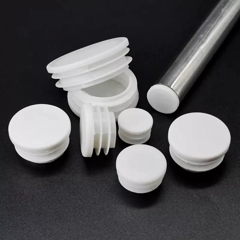 5~100pcs 13mm~114mm White Round Plastic Blanking End Caps Chair Legs Tube Pipe Inserts Plug Bung Dust Cover Furniture Parts
