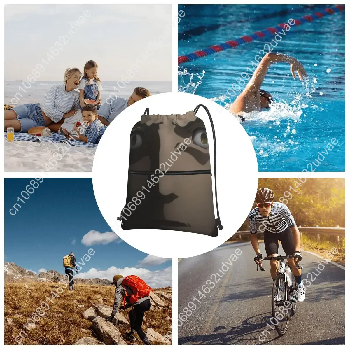 Okabe Rintaro - Steins Gate Portable Backpacks Drawstring Bag Drawstring Bundle Pocket Shoes Bags For Travel Sport Man Woman