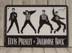 Elvis Presley Tin Metal Sign Movie Poster Jailhouse Rock Vintage Ad Style XZ