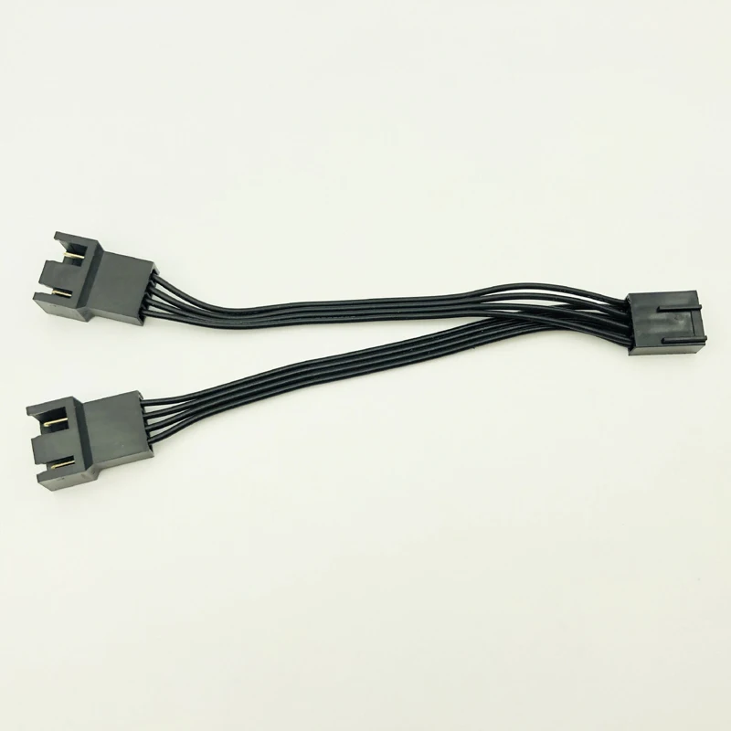 4Pin Fan PWM Cable Motherboard 4-pin Adapter Cable Divide Into 2 Extension Cord 4pin Adapter Extension Line Multi-fan Thermostat