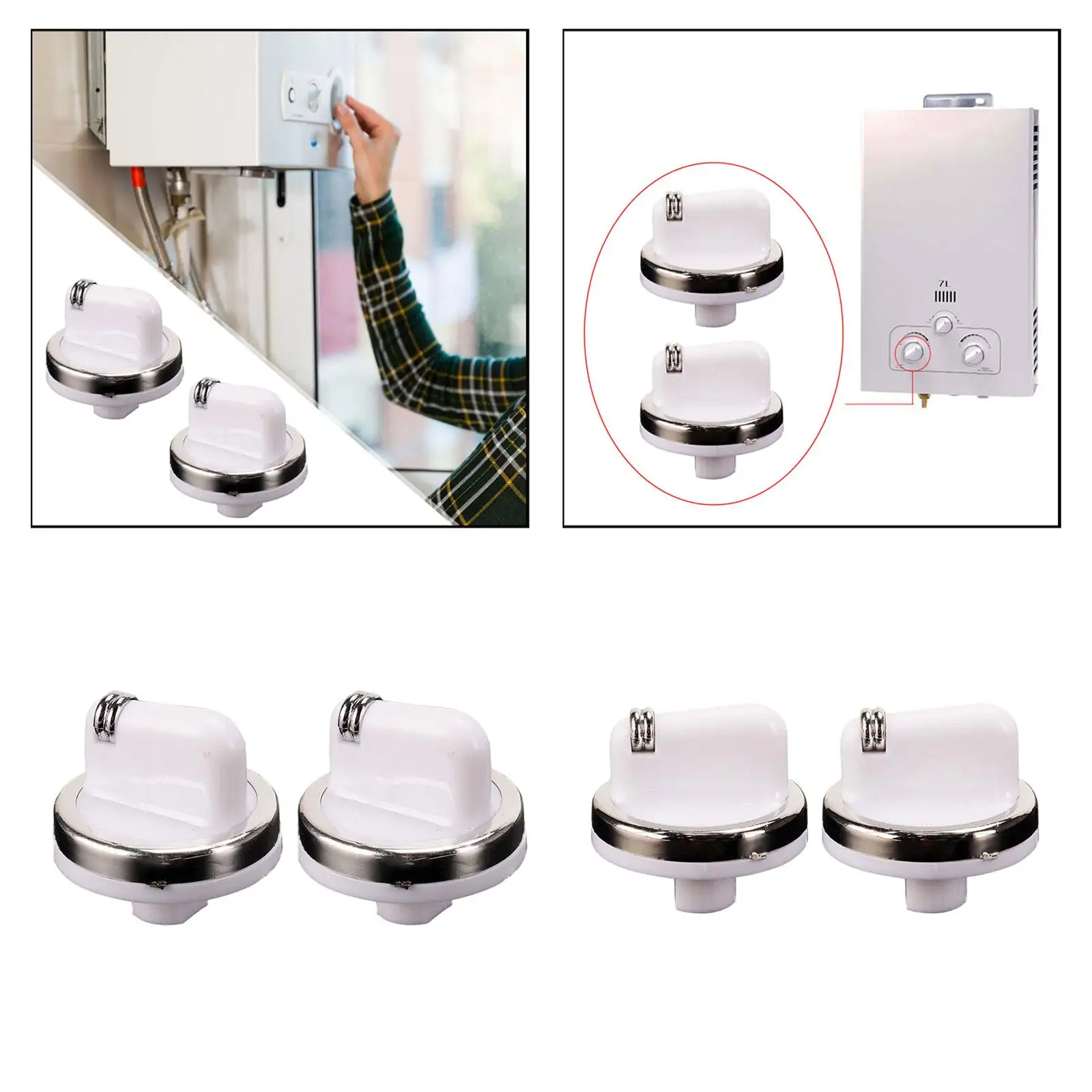 2x مقابض التحكم العالمية تعديل المقابض متعددة الاستخدام التحكم مقابض التبديل مقبض المقابض لمجموعة الموقد الموقد المطبخ