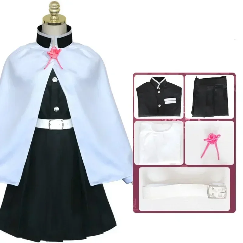 Anime Kanao Tsuyuri Kanawo Cosplay Kostuum Jurk Kleding Kimono Outfit Pruik Vlinder Hoofdtooi Volwassen Kids