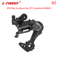 LTWOO 8 Speed Rear Derailleur for MTB Bike MAX 32T Short Cage 8S 8V Black 1X8 3X8 Speed Derailleurs Compatible SHIMANO