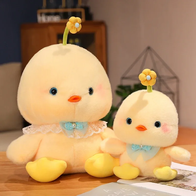 20/30CM Yellow Chicken Chick Cute Farm Cartoon Animal Stuffed Doll For Girl Friends Birthday Gifts