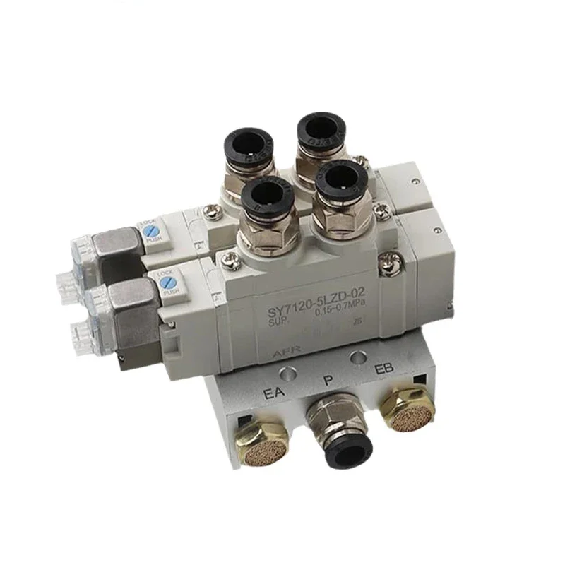 SY5120 Multi-way Combination Manifold SMC type Pneumatic Solenoid Valve Cylinder Control SY5120-5LZD-01 SY5120-6LZD-01 Manifold