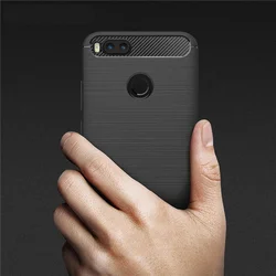 Carbon Fiber Case for Xiaomi Mi A1 5X Luxury Slim Silicone Soft Phone Cover for Xiaomi Mi 5X / Mi A1 / Mi5X Case Capa Coque