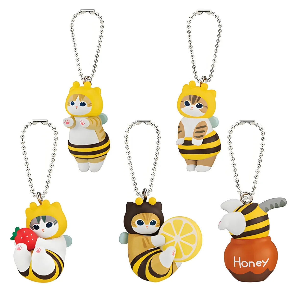 

Подвески Mofusand Cats Turned Into Bee, фигурка, слепая коробка, игрушка, милый котенок, брелок в виде животного, фигурка, подарки для детей, сумка, аксессуары