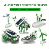Robot Kits 6 in 1 DIY Solar Robot Science Experiment Creative Physics STEM Education Toys Enhance Assembly Skills Kids Gifts
