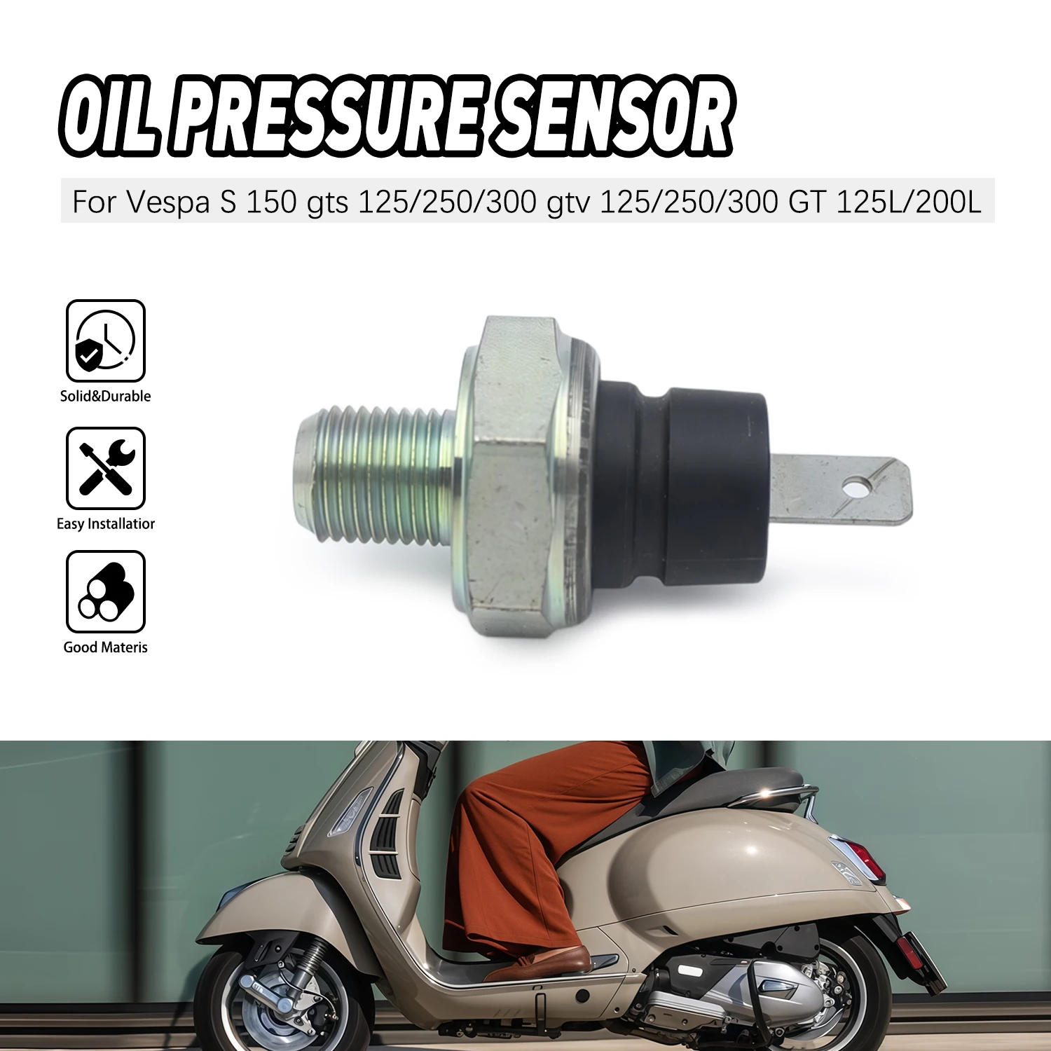 Pressure Oil Sensor For Piaggio For Beverly 300 ie ABS E4 2016-2017 500 CRUISER E3 2005-2012 Accesorios Moto