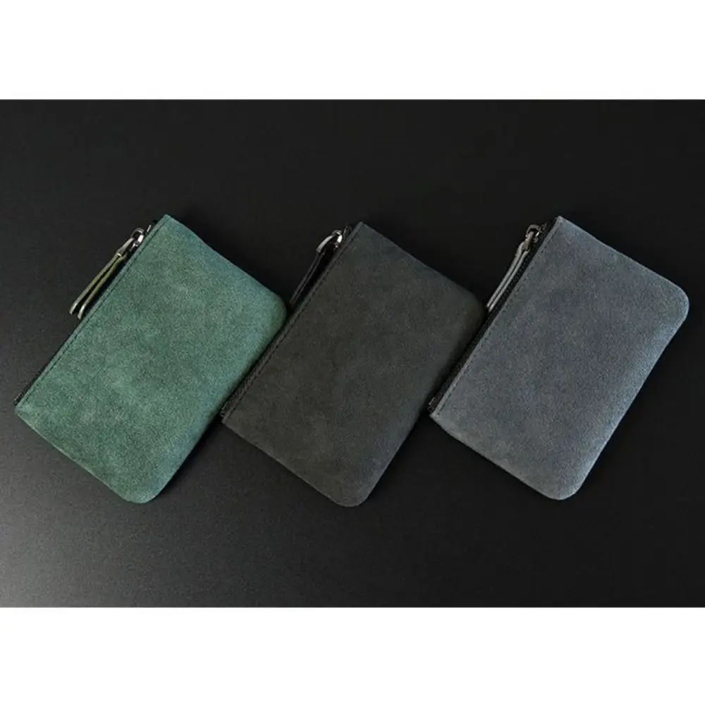 New PU Mini Wallet Mini Zipper Card Holder Change Pouch