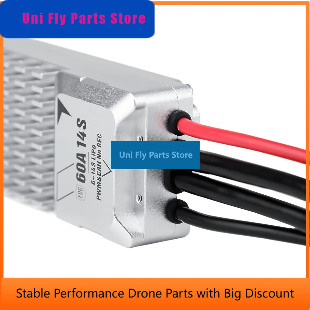 UniFlyLigpower V60A 14S Cheap Factory Supply PWM CAN Protocol No BEC 18V~60V Lipo   ESC