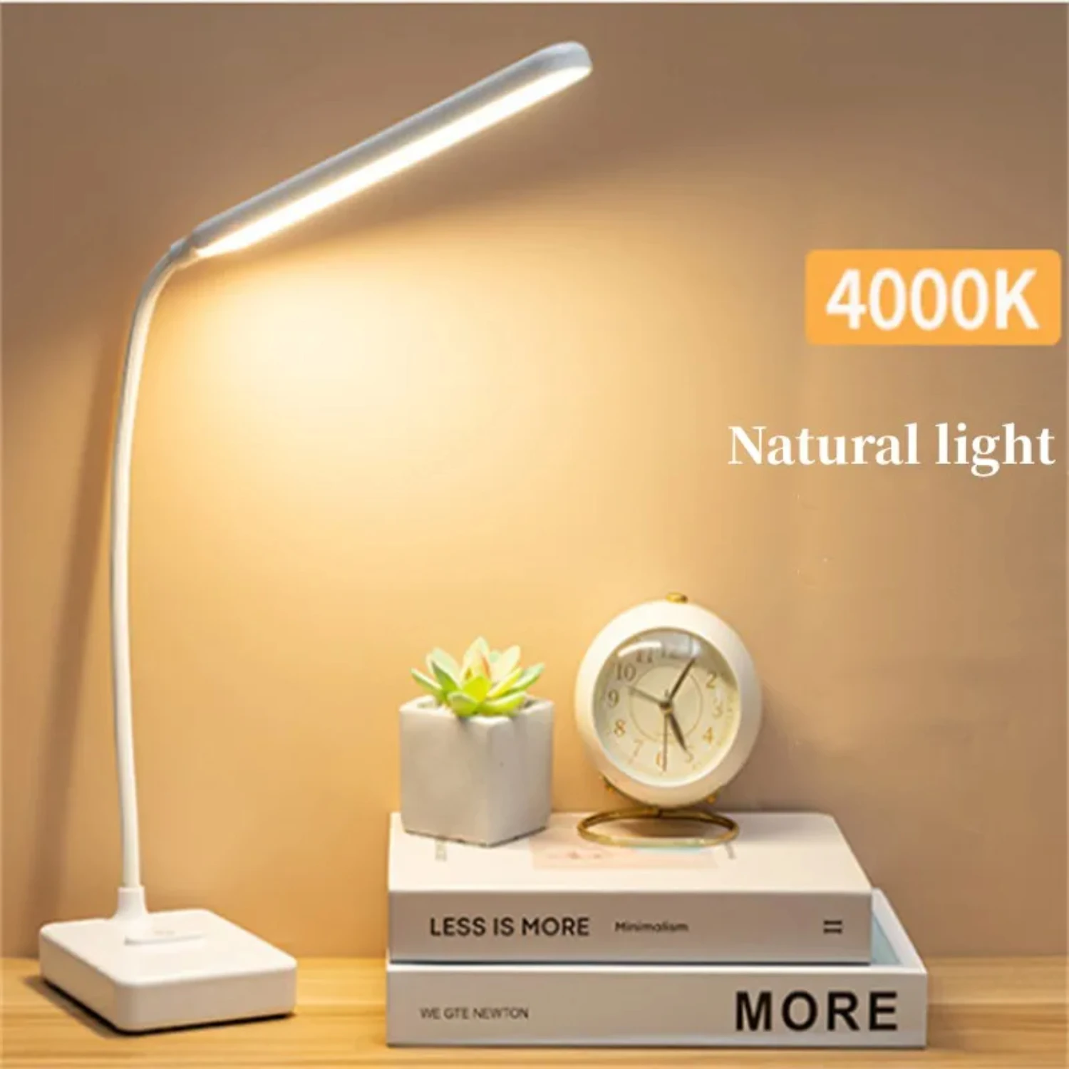 New 30  Reading Light Dimmable 3 Modes USB Rechargeable  Control Reading Study Light Table Lamp  Bedroom Christmas Gift