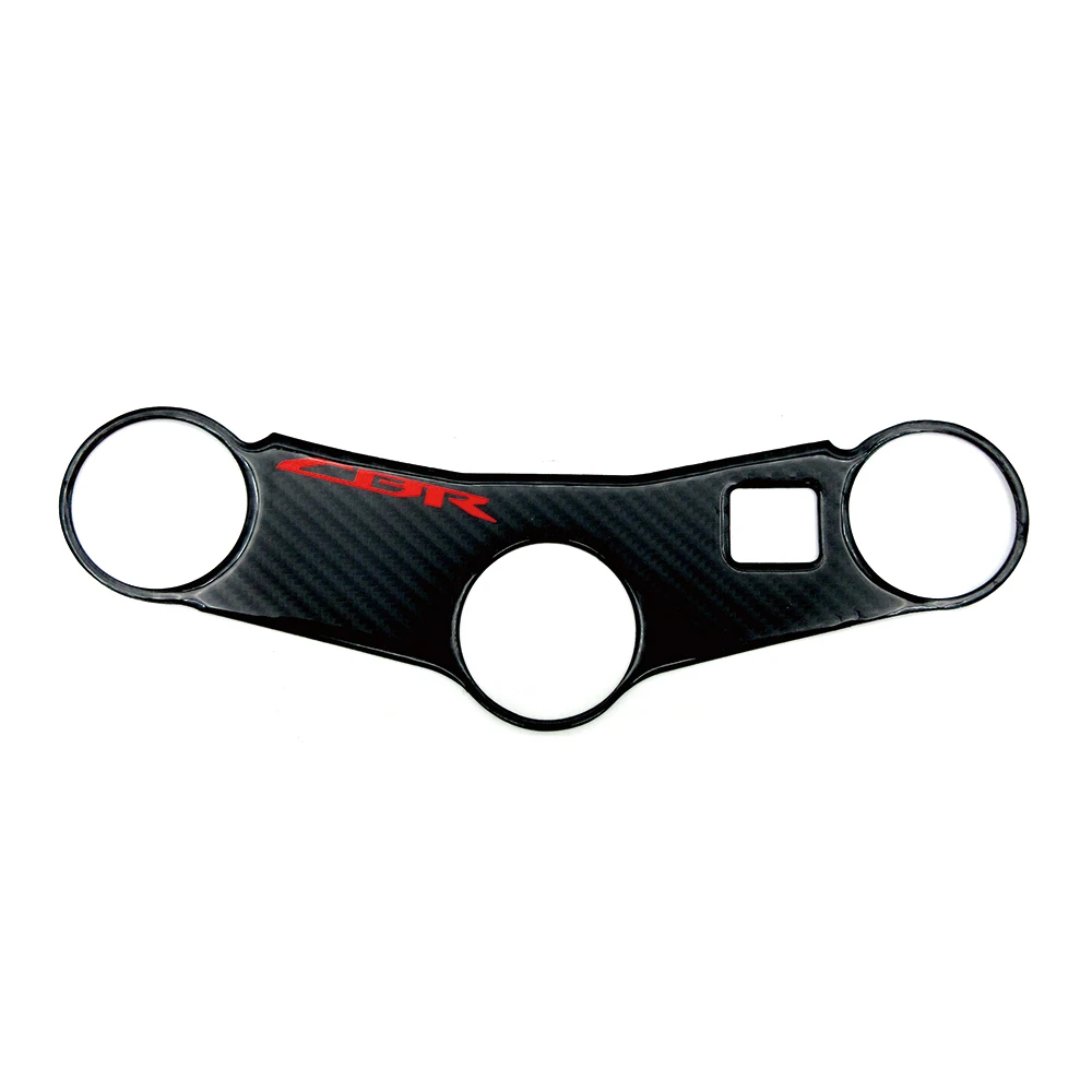 Motorcycle 3D Carbon Fiber Tank Cap Sticker Tank Pad Fork Triple Tree Upper Clamp Decals For Honda CBR600RR CBR 600 RR 2003 2004