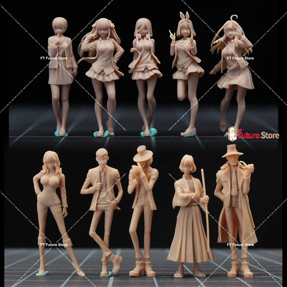 

Miniatures Figures 1/64 1/43 Anime Beauty Girl Male Scene 3D Diorama Model Mini Dolls Creative Props Toy Display