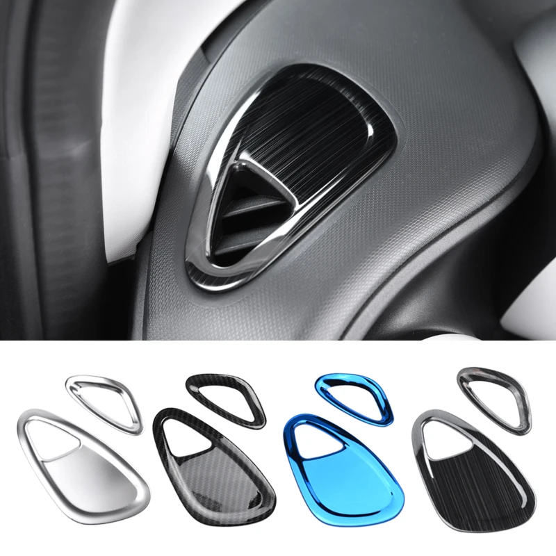 

Car Air Conditioner Air Outlet Decoration Cover Dashboard Moulding Sticker for Smart 453 Fortwo Forfour Modification Trim